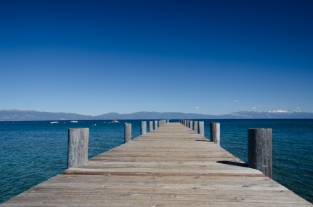 This place is bridge at Lake Tahoe for relax, California の写真素材
