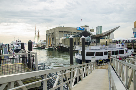 This is harbour for tourist in Bostonのeditorial素材