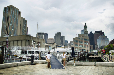 This is harbour for tourist in Bostonのeditorial素材