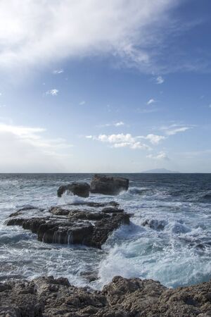 sea ??with wavesの写真素材