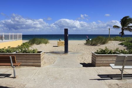 POMPANO BEACH, FLORIDA - FEBRUARY 1: Located in Broward county just north of Fort Lauderdale on the Atlantic coast, its land area is 25.8 square miles on February 1, 2013 in Pompano Beach, Florida.のeditorial素材