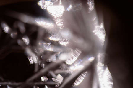 crystal light overlay. prismatic suncatcher reflections. Light over black background. Use Screen...