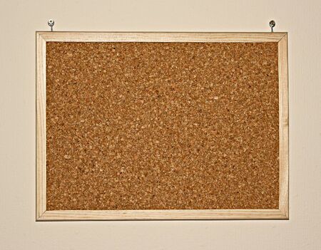 cork-board on wall
