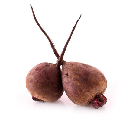 Beet isolated on whiteの写真素材