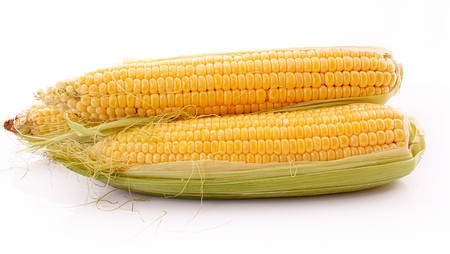 Corn isolated on white