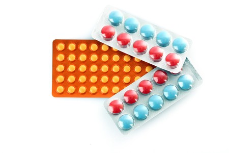 Tablets isolated on white
