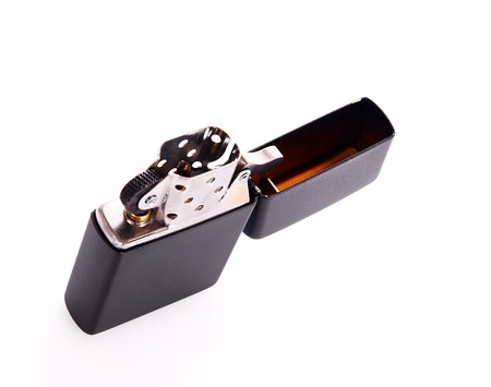 Lighter isolated on whiteの写真素材