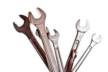 Spanners isolated on white