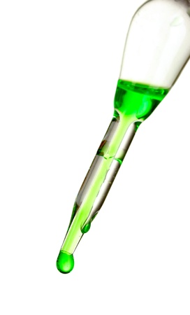 pipette isolated on whiteの写真素材