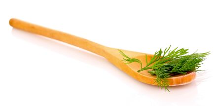 Dill isolated on white backgroundの写真素材
