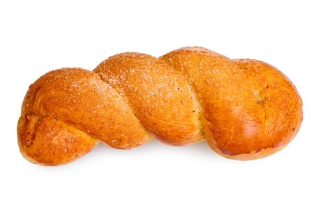 tasty sweet bun isolated on white