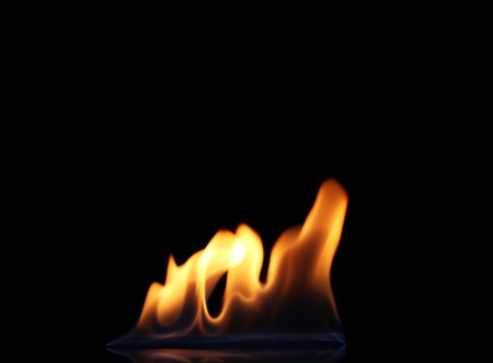 beautiful fire on a black background