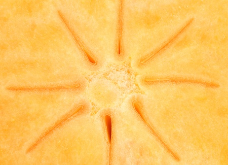Appetizing persimmon close-up isolated on white