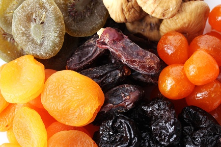 Dried fruits close upの写真素材