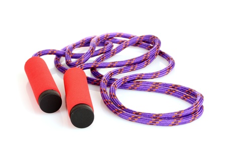 skipping rope isolated on white
