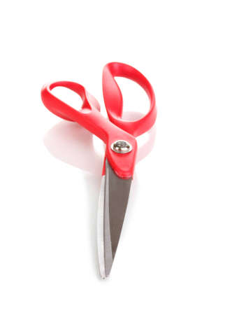 Sewing scissors isolated on whiteの写真素材