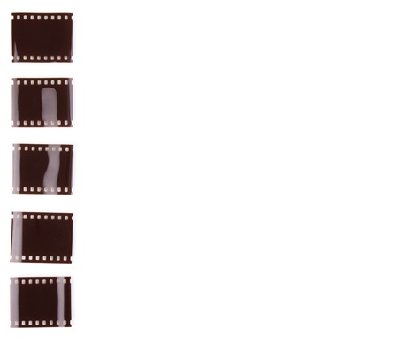 Photo film isolated on whiteの写真素材