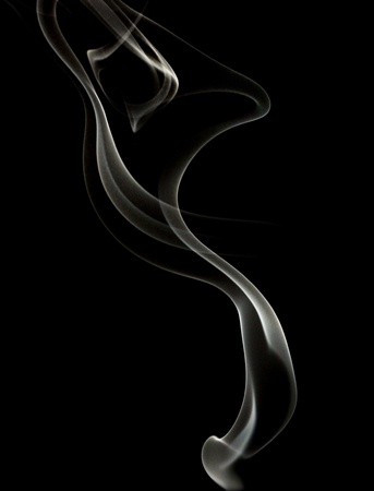 Abstract smoke on black  backgroundの写真素材