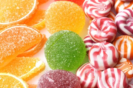 colorful jelly candies backgroundの写真素材