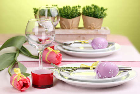 Easter table setting