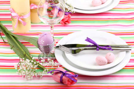 Easter table setting