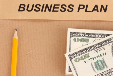Paper folder with the words businessの写真素材
