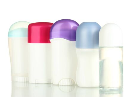 deodorant isolated on whiteの写真素材