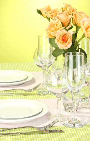 elegant holiday table settingの写真素材