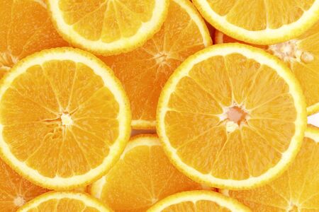 Oranges close up