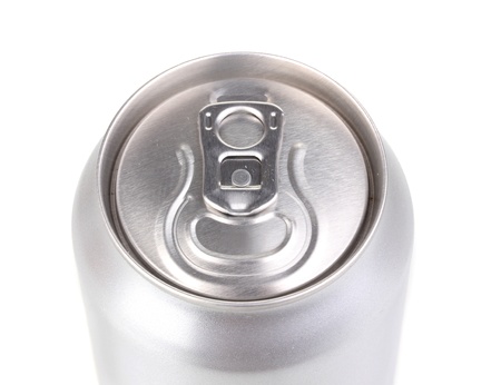 aluminum can isolated on white