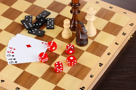 mix of games close-up