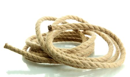 roll of rope, isolated on white