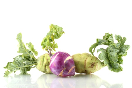 Fresh turnip isolated on white