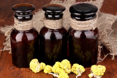 Herbs and jarsの写真素材