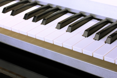 background of piano keyboard, close upの写真素材