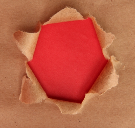 Torn kraft paper backgroundの写真素材