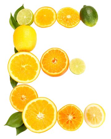 Vitamin D posted products which contain it isolated on whiteの写真素材