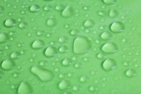 Water droplets on color backgroundの写真素材