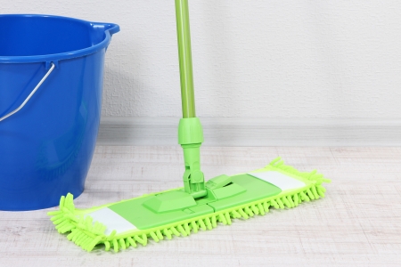 Washing the floor and all floor cleaningの写真素材