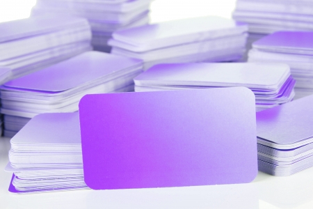 Business cards, isolated on whiteの写真素材