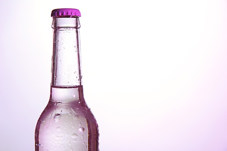 Water bottle isolated on whiteの写真素材
