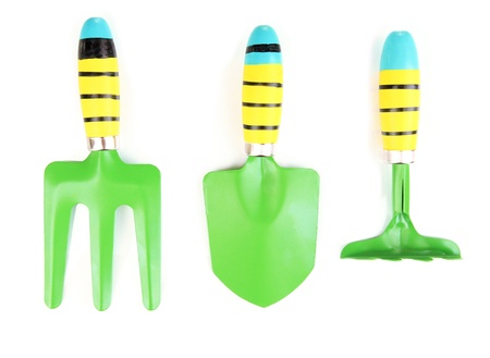 Tools gardener isolated on whiteの写真素材