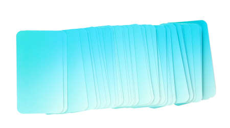 Business cards, isolated on whiteの写真素材