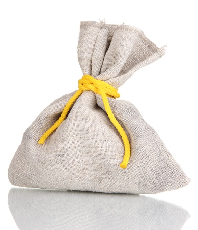 Small sack, isolated on whiteの写真素材