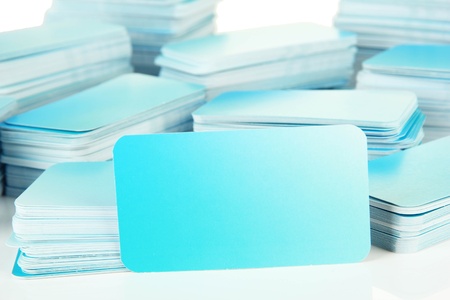 Business cards, isolated on whiteの写真素材