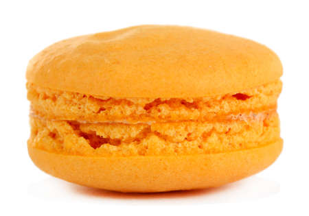 Gentle macaroon isolated on whiteの写真素材