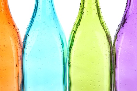 Colorful bottles close-upの写真素材