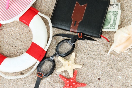 Conceptual image of summer holidays.の写真素材