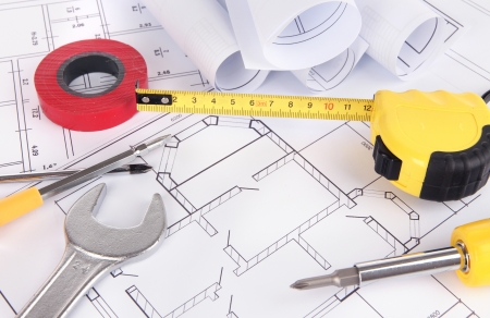 part of architectural projectの写真素材