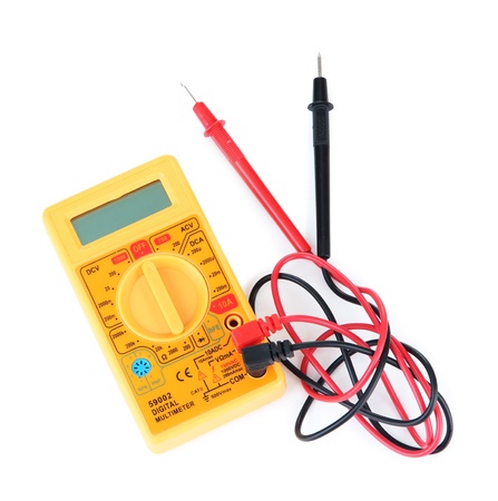 Multimeter isolated on whiteの写真素材